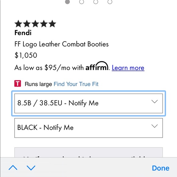 Authentic Fendi Combat Boots - Picture 6 of 8